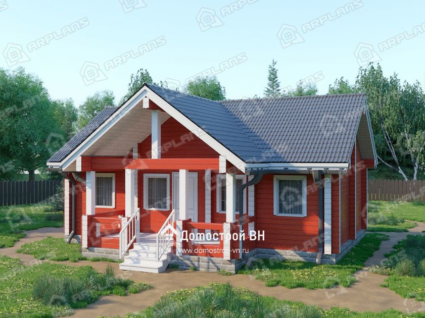 Дом из бруса ДБ-071 Домотстрой ВН
