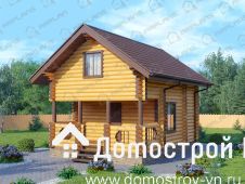 Баня деревянная Б-048 Домотстрой ВН