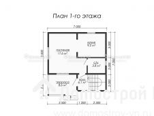 Дом из бруса ДБ-015 Домотстрой ВН